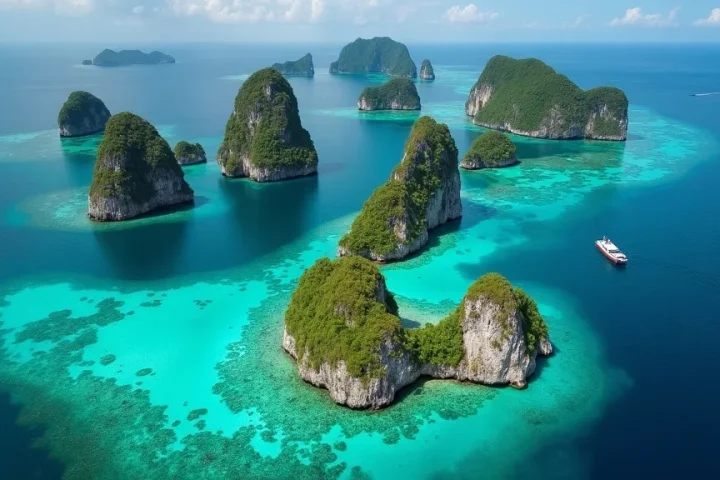 Reaching Wayag by Day Liveaboard